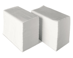 Euro Handdoekpapier Z-vouw 2-laags tissue wit 21x24cm (20x160 stuks)