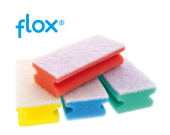 Schuurspons blauw/wit met grip Schuurspons blauw/wit met grip
