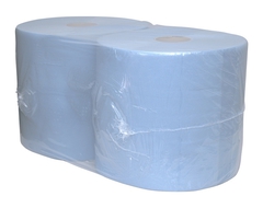 Industriepoetspapier blauw 2x380m.