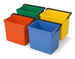 Werkemmer rood of blauw 10 L
